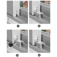 2PCS Adjustable Window Lock Stopper Child Safety Sliding Door Anti Theft Adjustable Window Lock price
