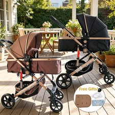 Lightweight Baby Stroller Pram Foldable Compact Travel Buggy Pushchair Folding Pushchair-Pram Footmuff price