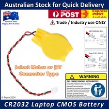 CR2032 Laptop CMOS BIOS Battery 3V - Select Molex or JST (2 Pin) Connector Type Laptop Battery price