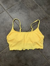 Women’s M Wild Fable Bright Yellow Tankini Top Gorgeous! Removable Pads 🤗 Tankini price