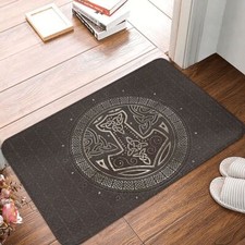 Doormat Bath Mat The Hammer Viking Brown Leather Floor Carpet Welcome Rug Home Baby Room Rug price