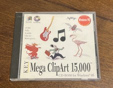 MEGA CLIPART 15,000 Shelf195 VINTAGE PC GAME/SOFTWARE~ Photo & Clipart Software price