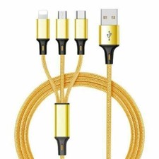 3 in 1 Multi USB Charger Charging Cable Cord For Mobile Micro USB TYPE Android Mobile Phone Cable price