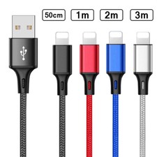 Long Fast Charge Lead Charger USB A Cable for iPhone 8 7 6 X 11 12 13 14 Pro Max Mobile Phone Cable price