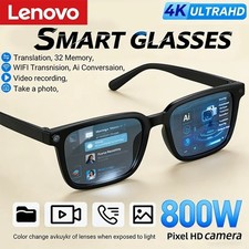 Lenovo AI Smart Glasses 8MP HD Camera 4K Recording Bluetooth Calls Music Smart Glasses price