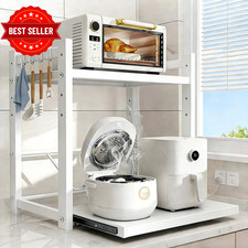 Adjustable Metal Rack with Drawer,Microwave Shelf Stand, 2-Tier for Kitchen Stor Drawer Shelf price