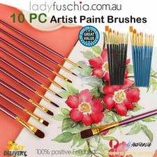 10pcs Artist Paint Brushes Set Painting Tool Acrylic Oil Watercolour Craft Kit Watercolour Paint price