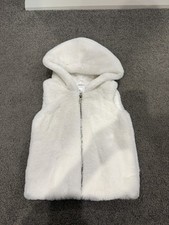 Girls Size 6 Faux Fur Hoodie Vest EUC Girls' Vest price