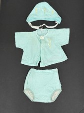 VTG Carter's Baby Outfit 1950s? Shirt and Diaper Cover Cap Stitching On Bonnet Baby Mevlut Outfit price