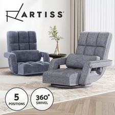 Artiss Floor Chair Lounge Sofa Bed Swivel Lazy Couch Pillow Recliner Chaise Sofa Bed price