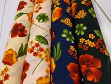 SUMMER/SPRING PRINTED POLYESTER FABRIC : FLORALS : 150CM WIDE : #CEP7 Fabrics price