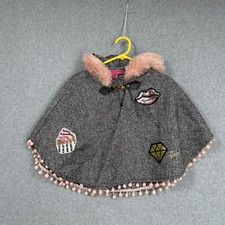 Betsey Johnson Girls Poncho Size 4 Girls' Poncho price