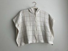 Country Road Girls Metallic knit poncho jacket Size S Gold white Girls' Poncho price