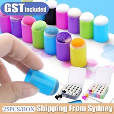 25pcs Finger Sponge Daubers for Face Paint Painting Chalk Ink Card Making Draw Face & Finger Paint price