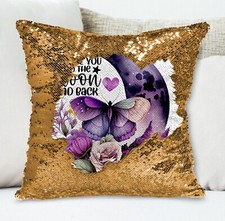 Moon Cushion Cover Throw Pillow Reversible Sequins Love You To The Moon & Back Baby Gold Pillow price
