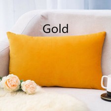 Plain Colourful Velvet Soft Cushion Cover Throw Pillow Case Waist Home Decor Baby Gold Pillow price