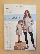 Simplicity Sewing Pattern 8856 3-8 Childs Girls XS-XL Womens Dress and Tunic Girls' Tunic price