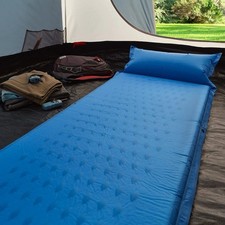 Air Bed Self Inflating Mattress Sleeping Mat Camp Camping Hiking Joinable Blue Air Mattress price