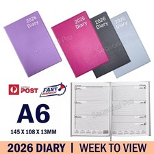 2026 A6 Planner Diary Week To View PVC Soft Cover Journal Business Office AU Planner price