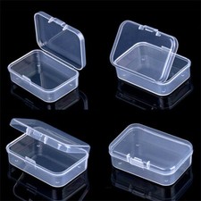 upto 10x Mini Clear Plastic Small Box Jewelry Storage Container Beads Case Box Storage Containers price