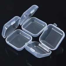 5/20 Pcs Earplugs Jewellery Container Plastic Small Box Clear Storage Mini Storage Containers price