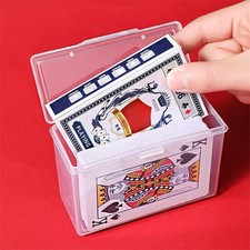 Transparent Plastic Playing Cards Boxes Container Storage Case Game Card Box AU Storage Containers price