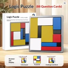 Logic Puzzle Brain Teaser Game For Kids Adults,88 Challenges 4 Difficulty Level Games for Adults price