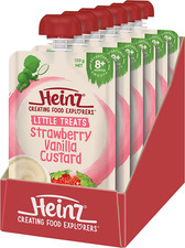 Little Treats Strawberry & Vanilla Custard Baby Food Pouch 120G 8+ Months (Pack Baby Food price