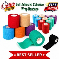 Self-Adhesive Cohesive Wrap Bandage Pet Vet Wrap First Tapes Multi-Sizes AU Adhesive price