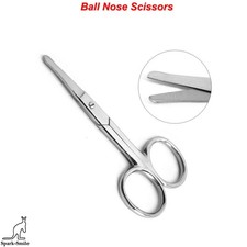 Grooming Ball Ear Hair Nose Mustache Beard Scissors Baby Shears Rounded Tip Baby Scissors price