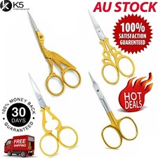 Stork Small Gold Embroidery Baby Toe Nail Art Manicure Cuticle Bird Toe Scissors Baby Scissors price