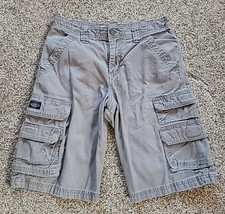 LEE DUNGAREES Boys Size 12 CARGO SHORTS gray adjustable waist 11 inseam Boys' Shorts price