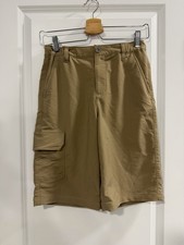 Under Armour Boys Golf Cargo Shorts Tan YLG Loose Fit Polyester Twill Boys' Shorts price
