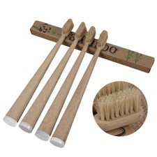 Boar Bristle & Bamboo Toothbrush 4-Pack - Premium Boar Bristles AU Toothbrushes price