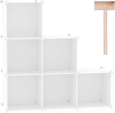 Cube Storage Organizer, 6-Cube Shelves Units, Closet Cabinet, DIY Plastic Modula Office Shelf Unit price