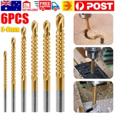 6PCS HSS Titanium Drill Bit Tool Set,3-8mm Twist Drill,For Wood Metal Grooving Drills price