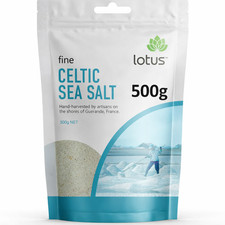 Lotus Celtic Fine Sea Salt, 500 G Free Shipping Salt price