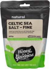 Honest to Goodness Fine Celtic Sea Salt – 600g | Natural, Unrefined, Vegan Salt price
