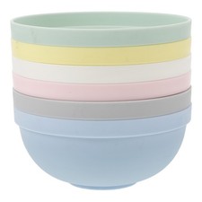 6 Pcs Reusable Cereal Bowls Kitchen Breakfast Oatmeal Dinner Salad Breakfast Cereal price
