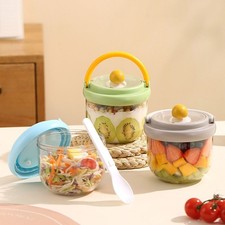 Seal Breakfast Cups Handheld Oats Container  for Oatmeal Cereal Nut Yogurt Breakfast Cereal price
