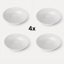 SET OF 4 PASTA BOWLS / FOR DINNER AND CEREAL WHITE - DISHWASHER/MICROWAVE SAFE* Pasta price