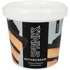Sprinks Black Buttercream Spreadable Icing 425g Tub Cake Decorating Vegan Spreadable price