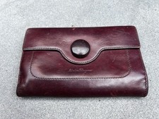 Feragammo Women's Long Bifold Wallet Leather Burgundy Women's Wallet price