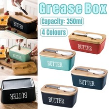Butter Box with Knife Rectangular Cheese Container with Wooden Lid for Kitchen Cheese price