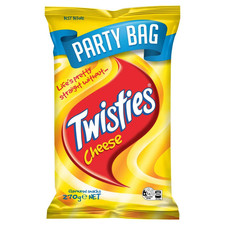 Twisties Cheese Snacks Party Size Share Pack 270G Cheese price