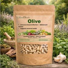 OLIVE 450mg Vegan Capsules Certified Organic Olea europaea Leaf Olives price