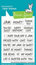 Lawn Fawn Jam And Honey Sentiments Stamp  : Summer [June] 2026 Collection Honey and Jam price