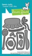 Lawn Fawn Build-A-Drink Mason Jar Jam And Honey Add-On Die  : Summer [June] 2026 Honey and Jam price