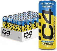 12x CELLUCOR C4 Energy Drink Carbonated Sugar Free Frozen Bombsicle 473ml Carbonated Drinks price