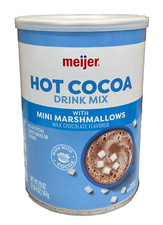 Meijer Mini Marshmallow Hot Cocoa Drink Mix 20 oz Canister Hot Powdered Drinks price